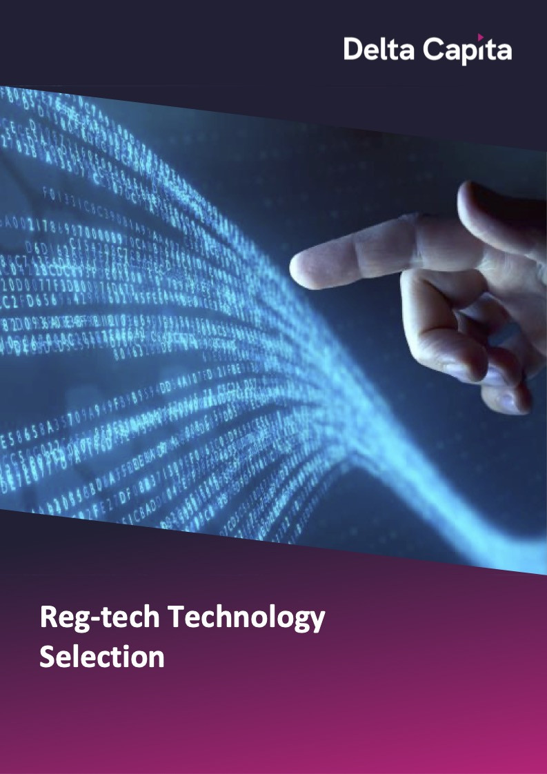 Regtech Technology Selection Healthcheck Factsheet Cover